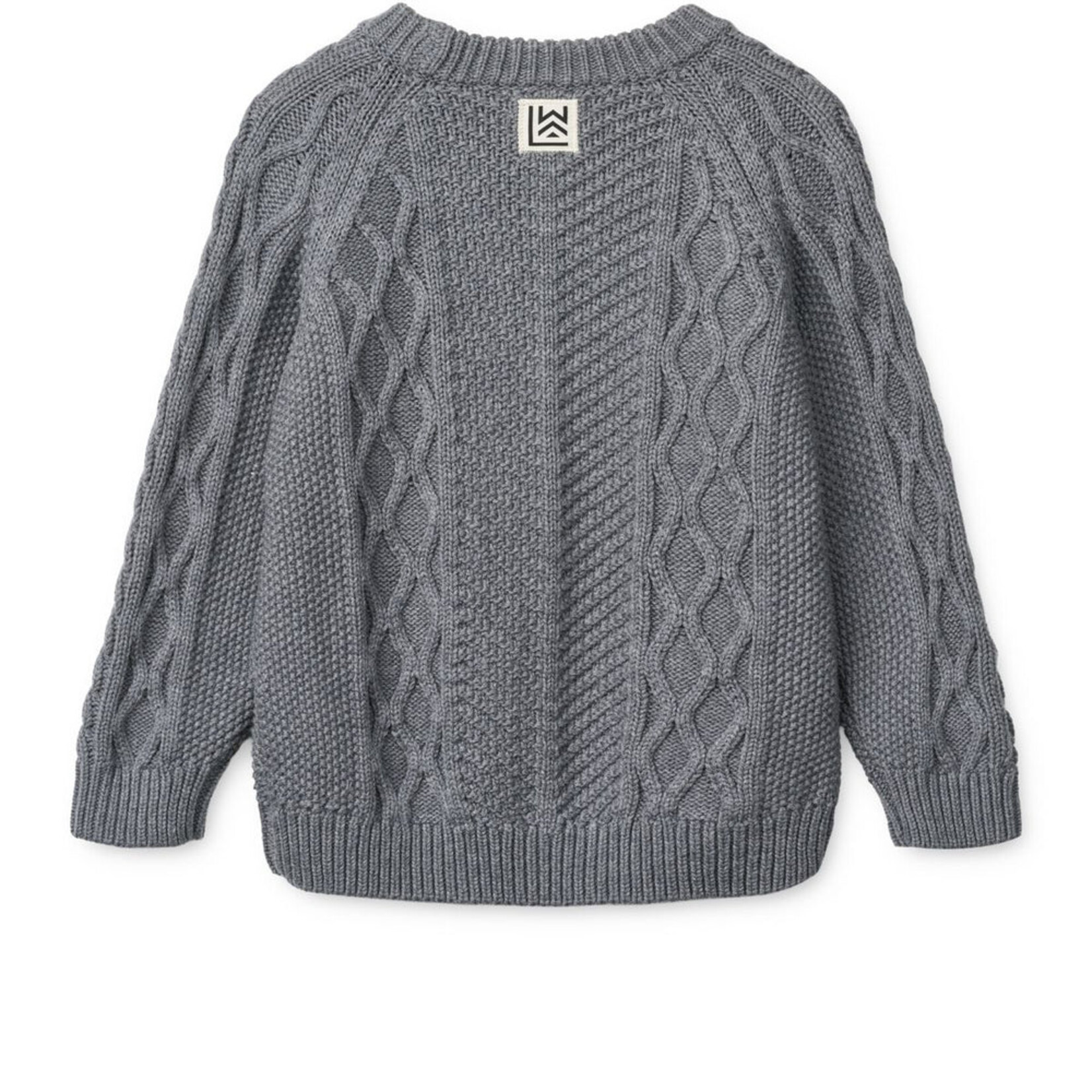 Liewood Ari cotton knit jumper | grey melange