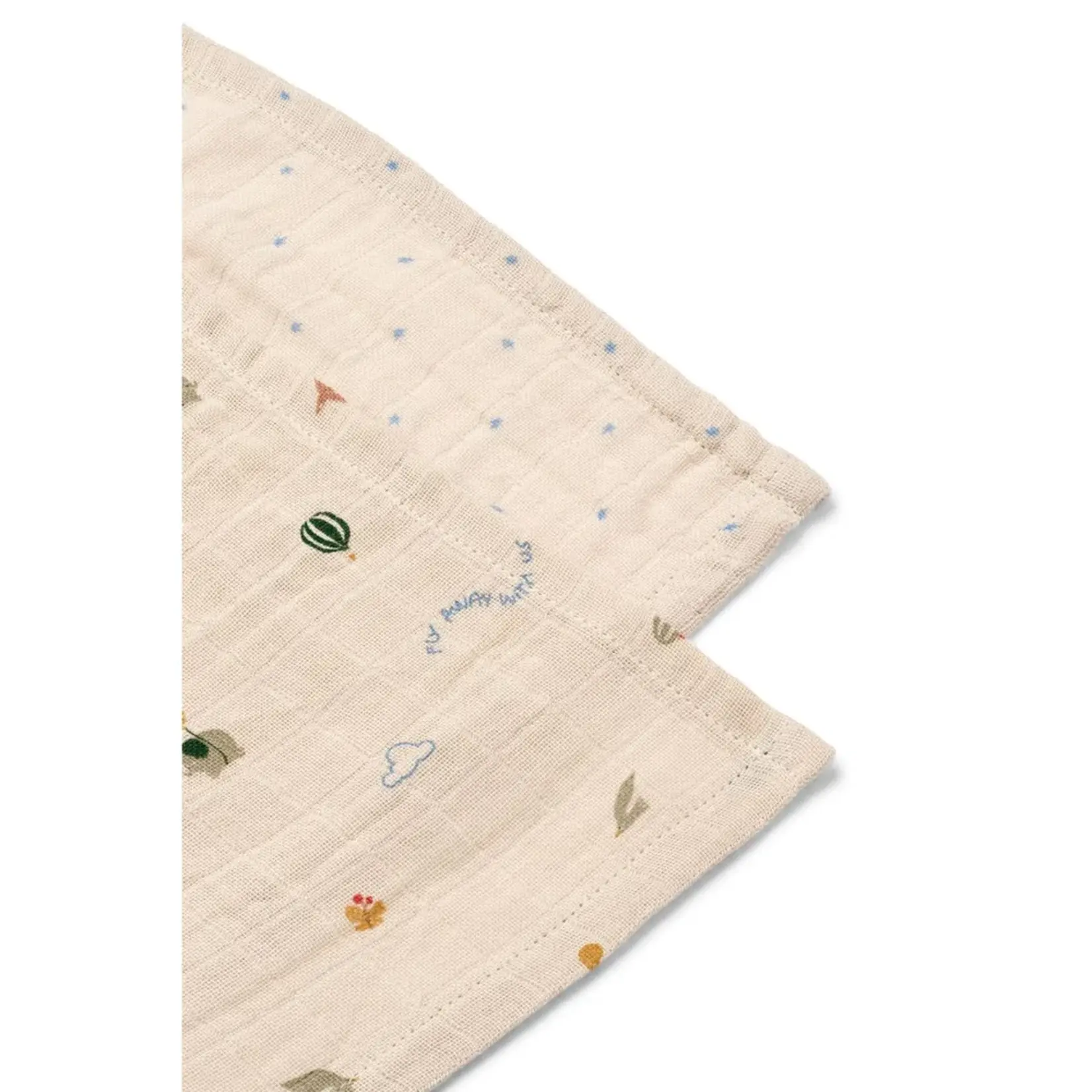 Liewood Lewis hydrofiele doeken 2-pack | muslin cloth flying star