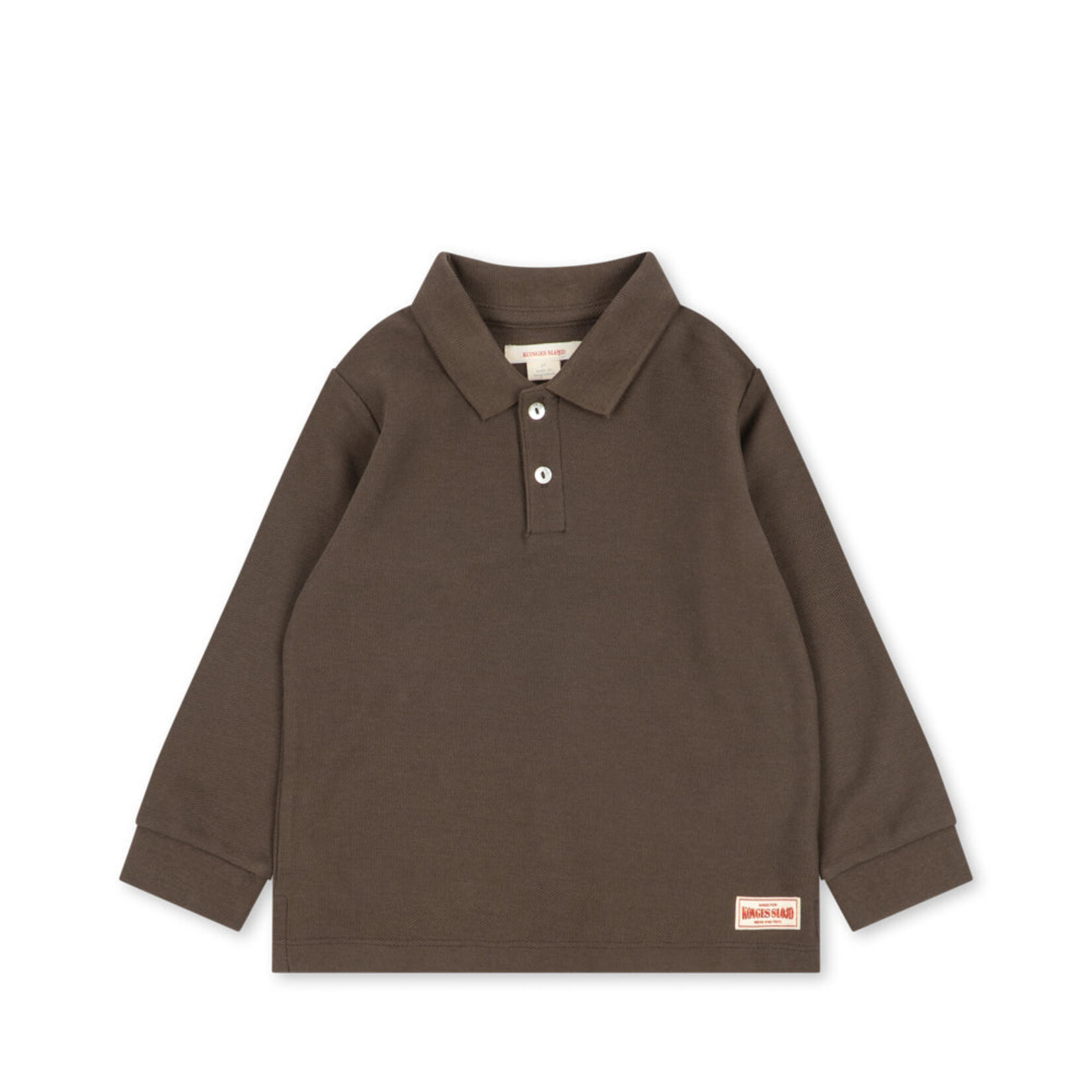 Konges Sløjd Florian longsleeve polo gots | slate black