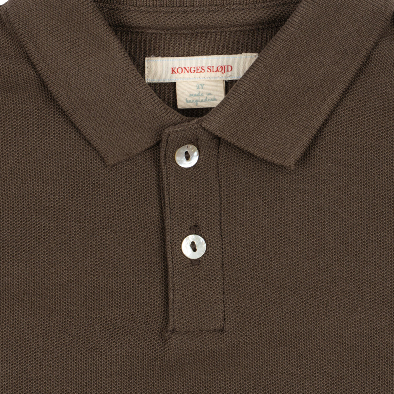 Konges Sløjd Florian longsleeve polo gots | slate black