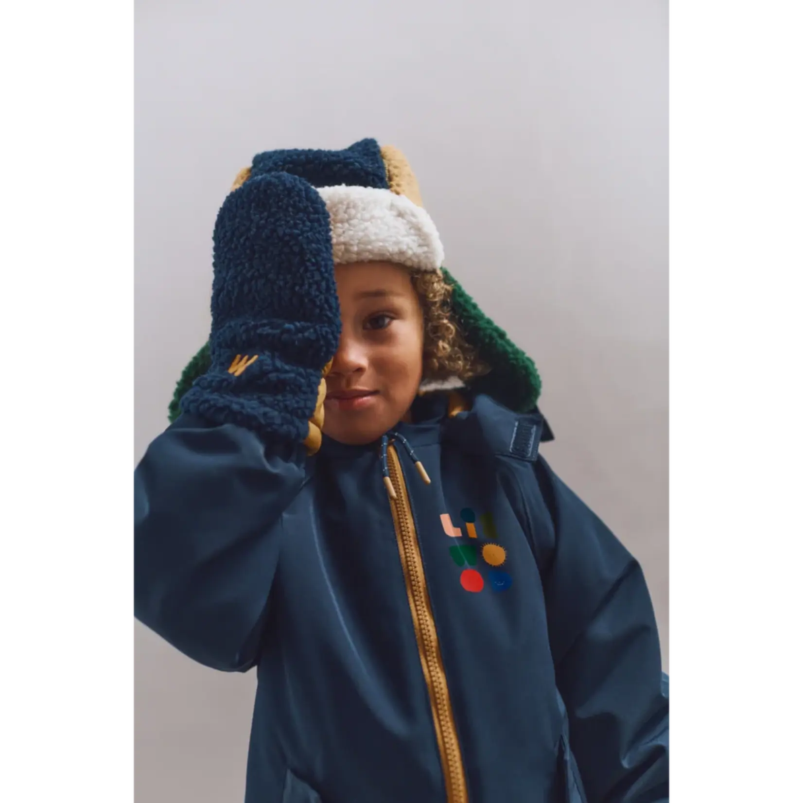 Liewood Grethe pile gloves | classic navy
