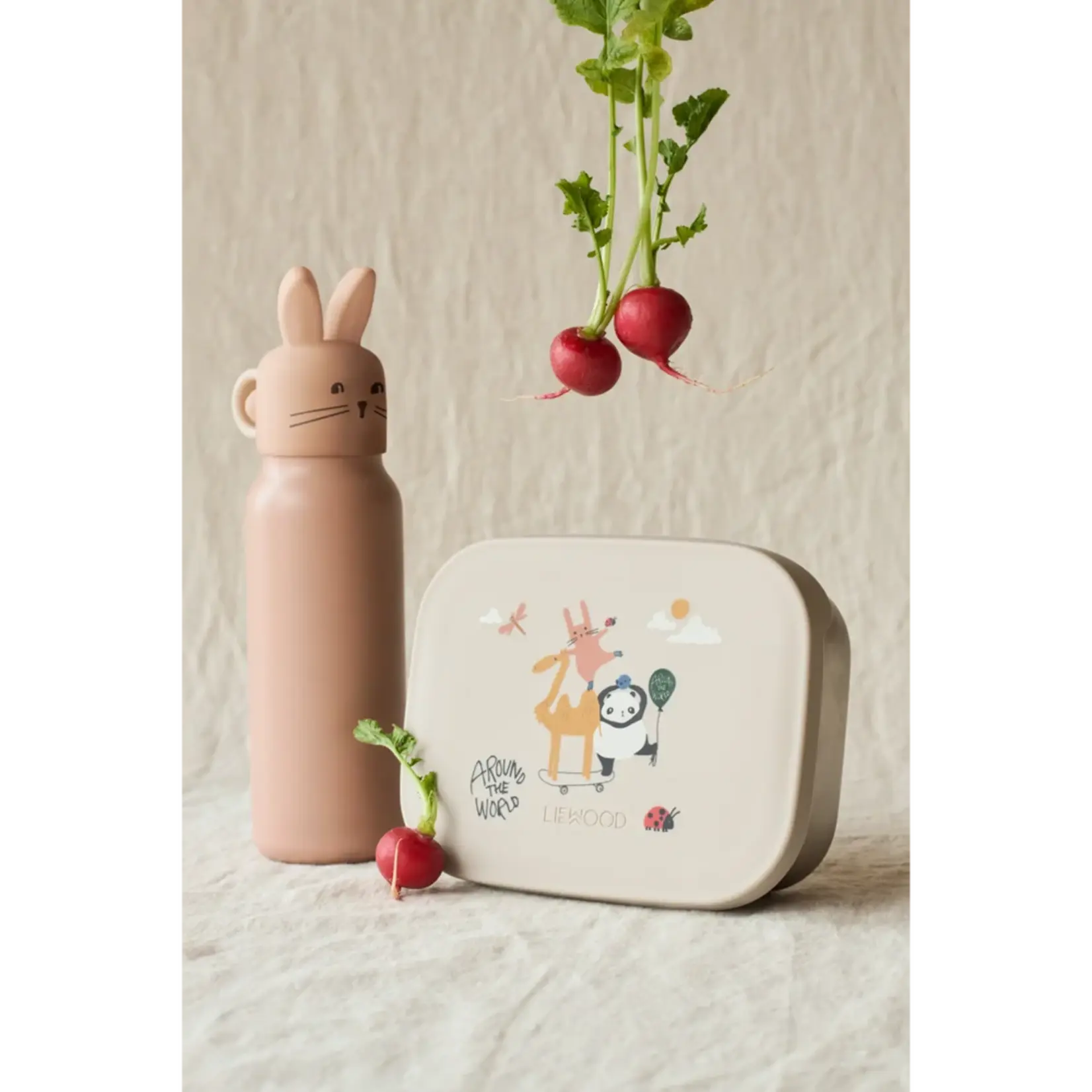 Liewood Falk water bottle  | rabbit