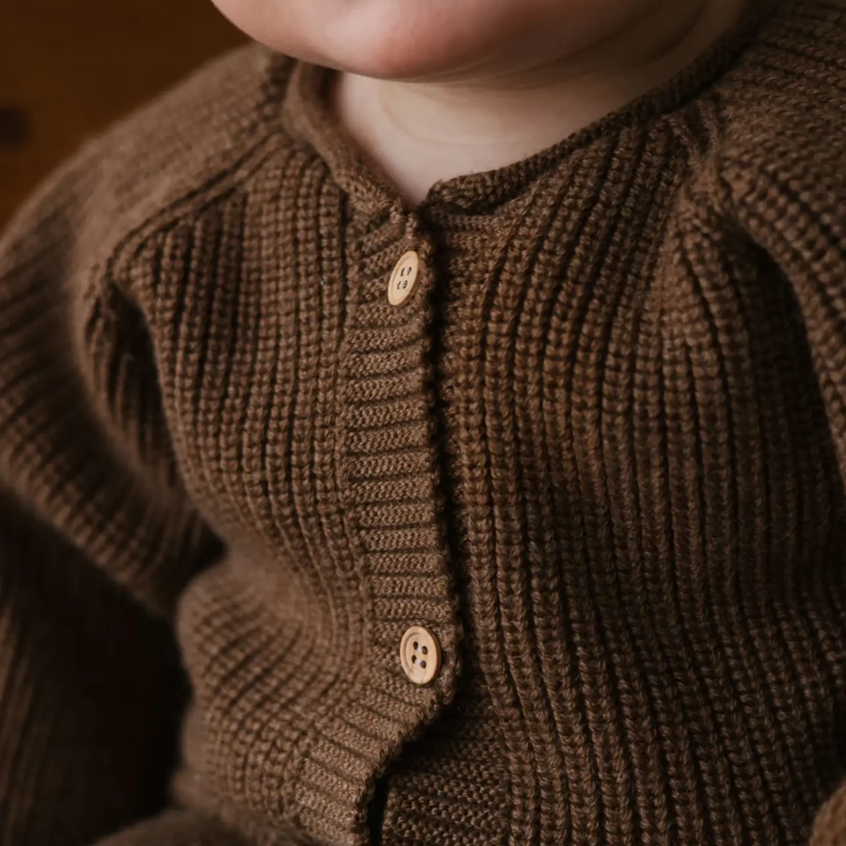 Hvid Cardigan Inga | mocha