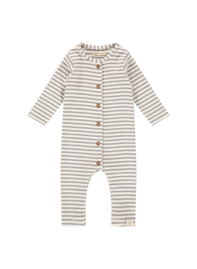 baby suit stripes grey