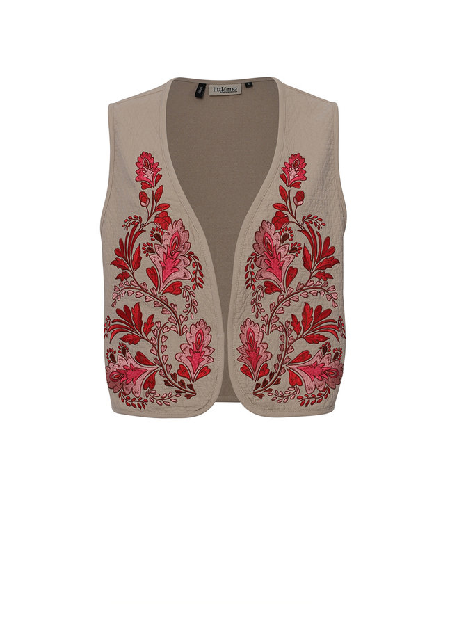 Little & Me embroidery gilet