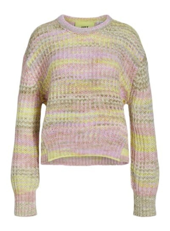 JXSIMONE SPACE DYE CREW NECK KNIT SN