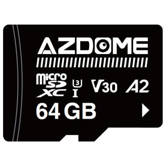 AZDome 64gb U3 V30 A2 Micro SDXC kaart
