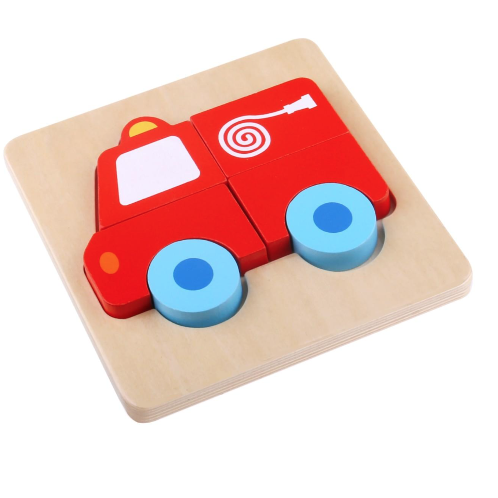 Tooky Toy Tooky Toy - Mini puzzel brandweerwagen