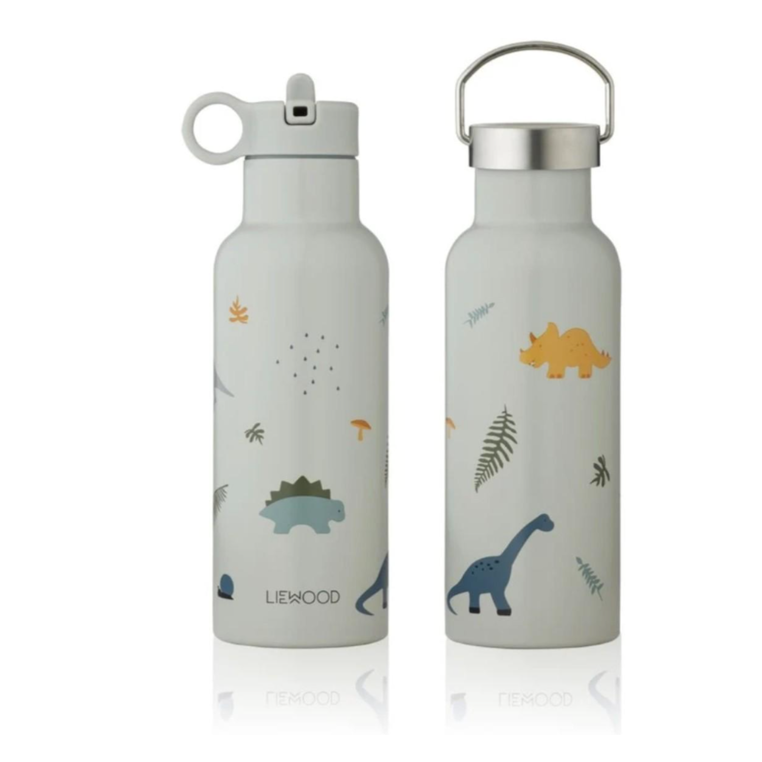 Liewood Liewood Thermos waterfles Dino Dove Blue mix Petit Coeur