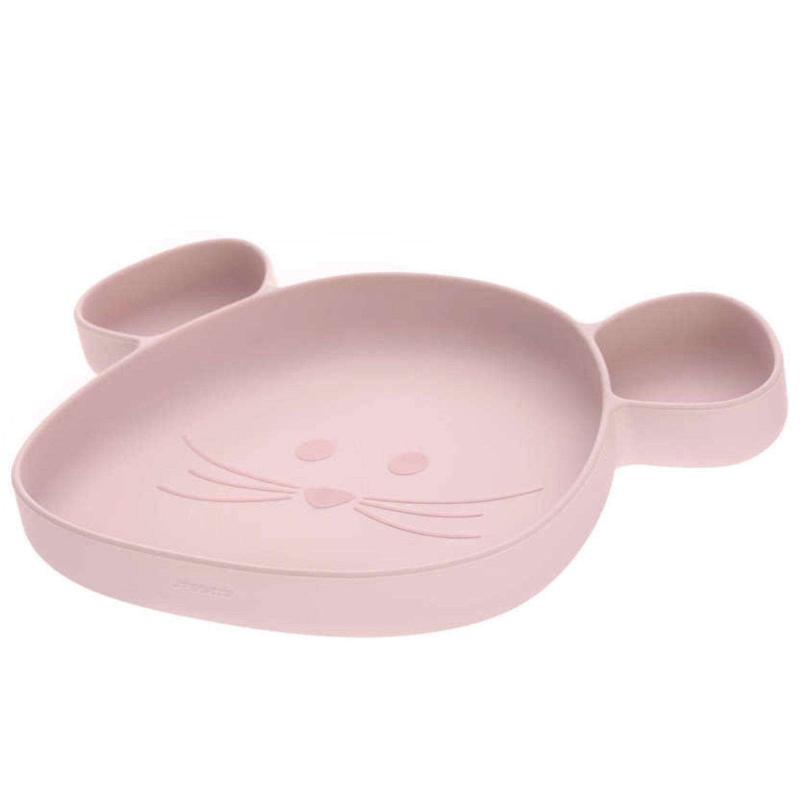 Lassig Lassig - Section Plate Silicone Little Chums Mouse rose