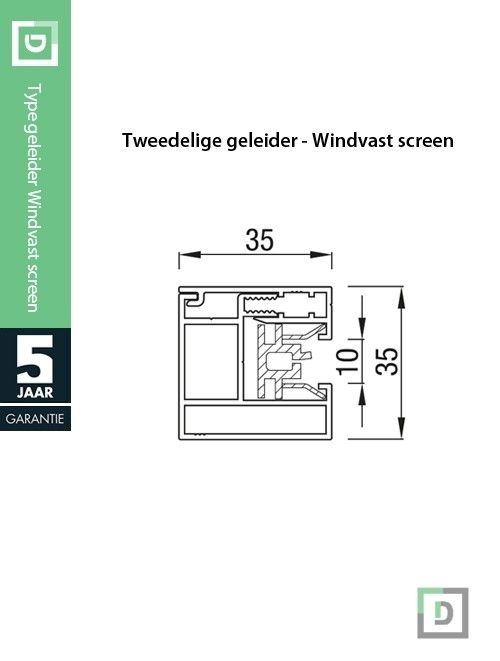 Windvaste screen Solar