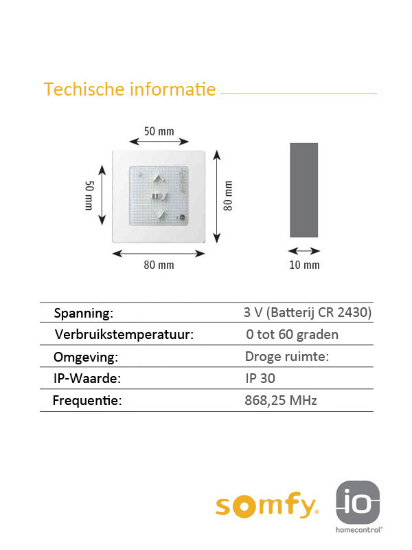 Somfy Smoove Origin IO