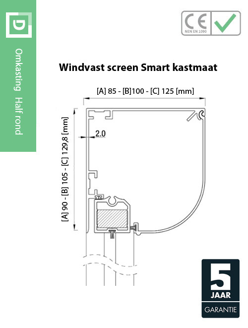 Solar windvaste screen Smart