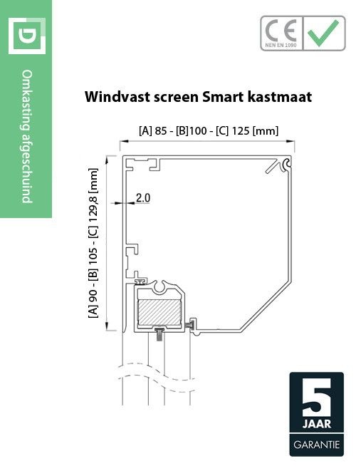 Solar windvaste screen Smart