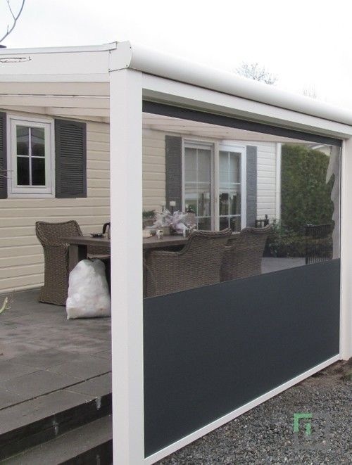 Solar windvast screen met folie