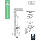 Solar zonwering screen met kabel
