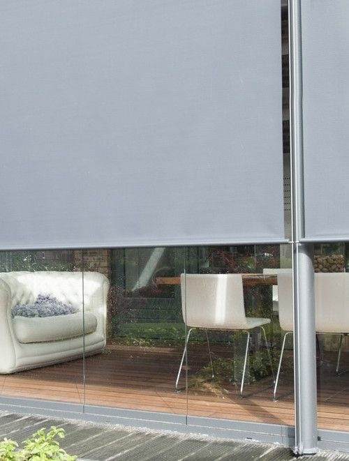 Solar zonwering screen met kabel