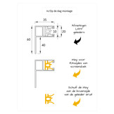 Windvaste screen met folie