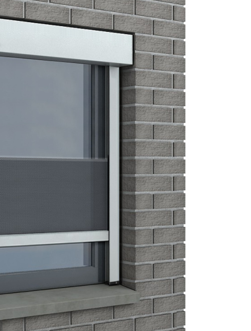 Windvaste screen met folie