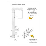 Zonwering screen met kabel