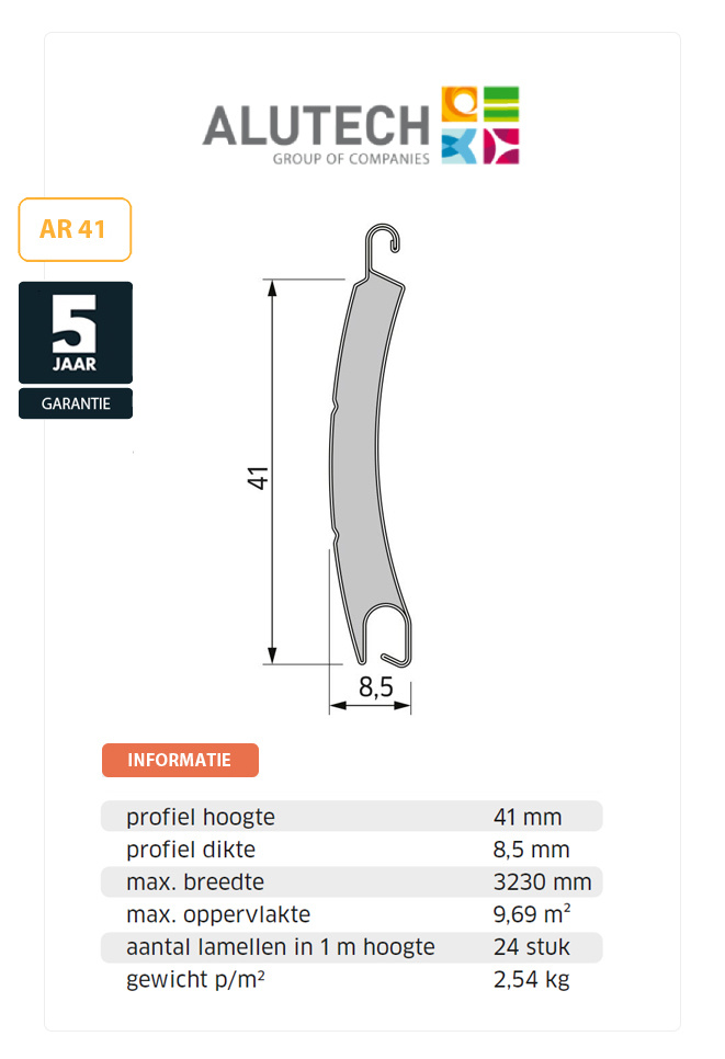 Alutech Basisline Rolluik