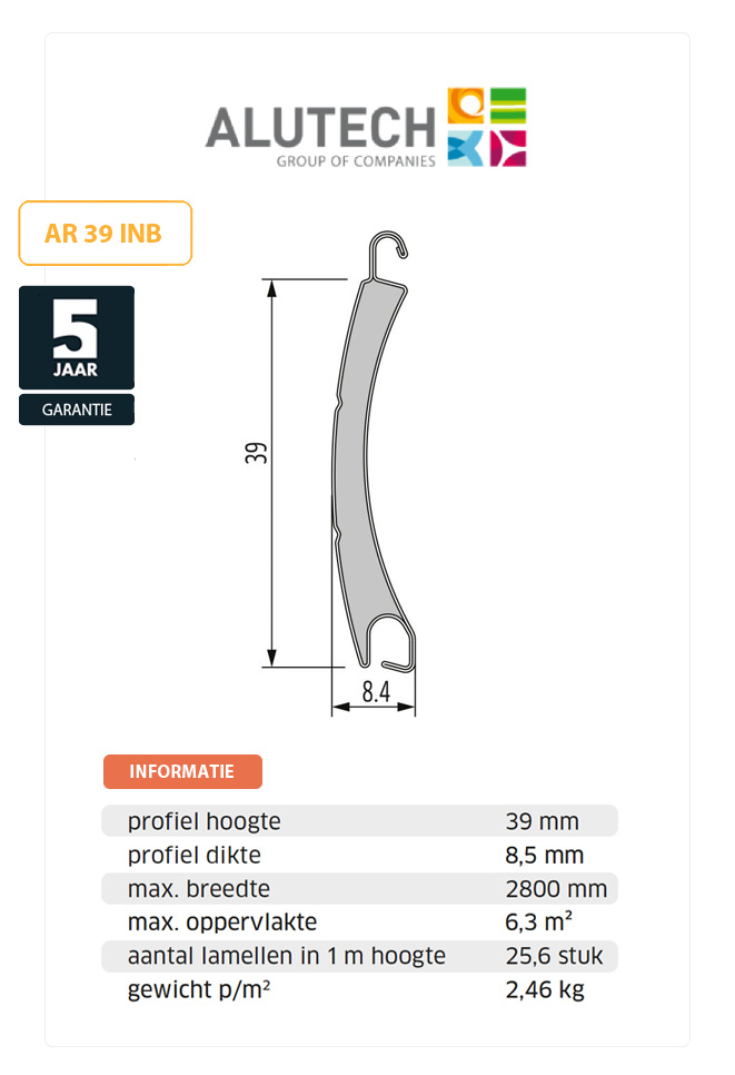 Alutech Inbouw Rolluik