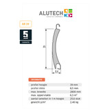 Rolluik lamellen - Alutech AR39 Lamel
