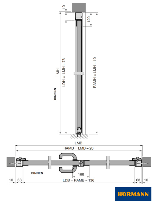 Openslaande garagedeuren Hörmann NT60-2