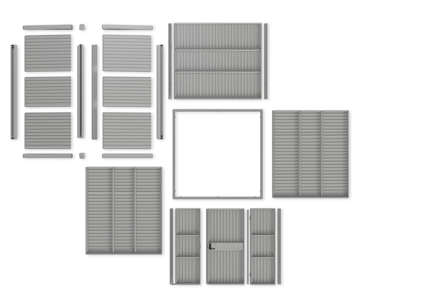 Hörmann Metalen Tuinhuis Klassiek met zadeldak