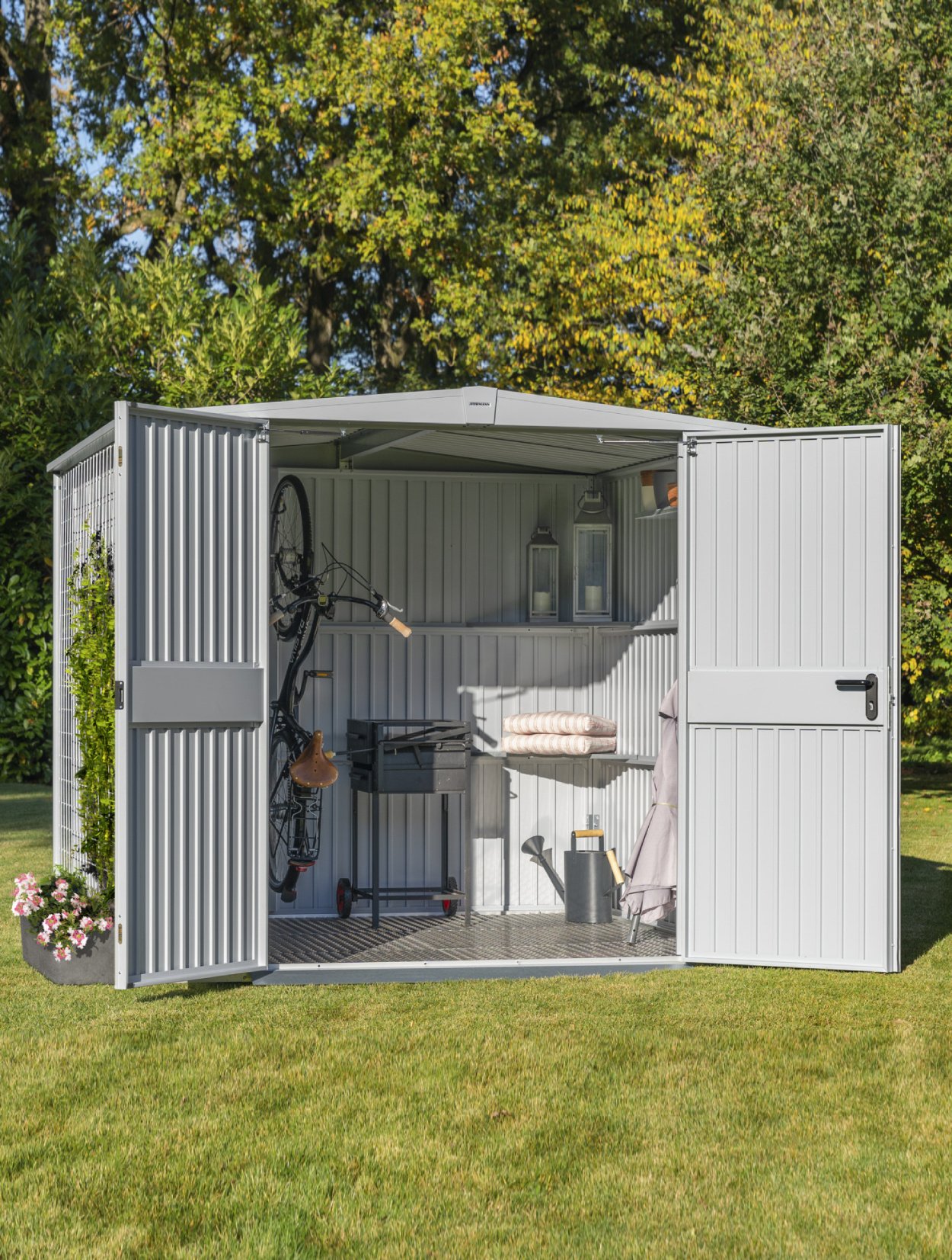 Hörmann Metalen Tuinhuis Klassiek met zadeldak