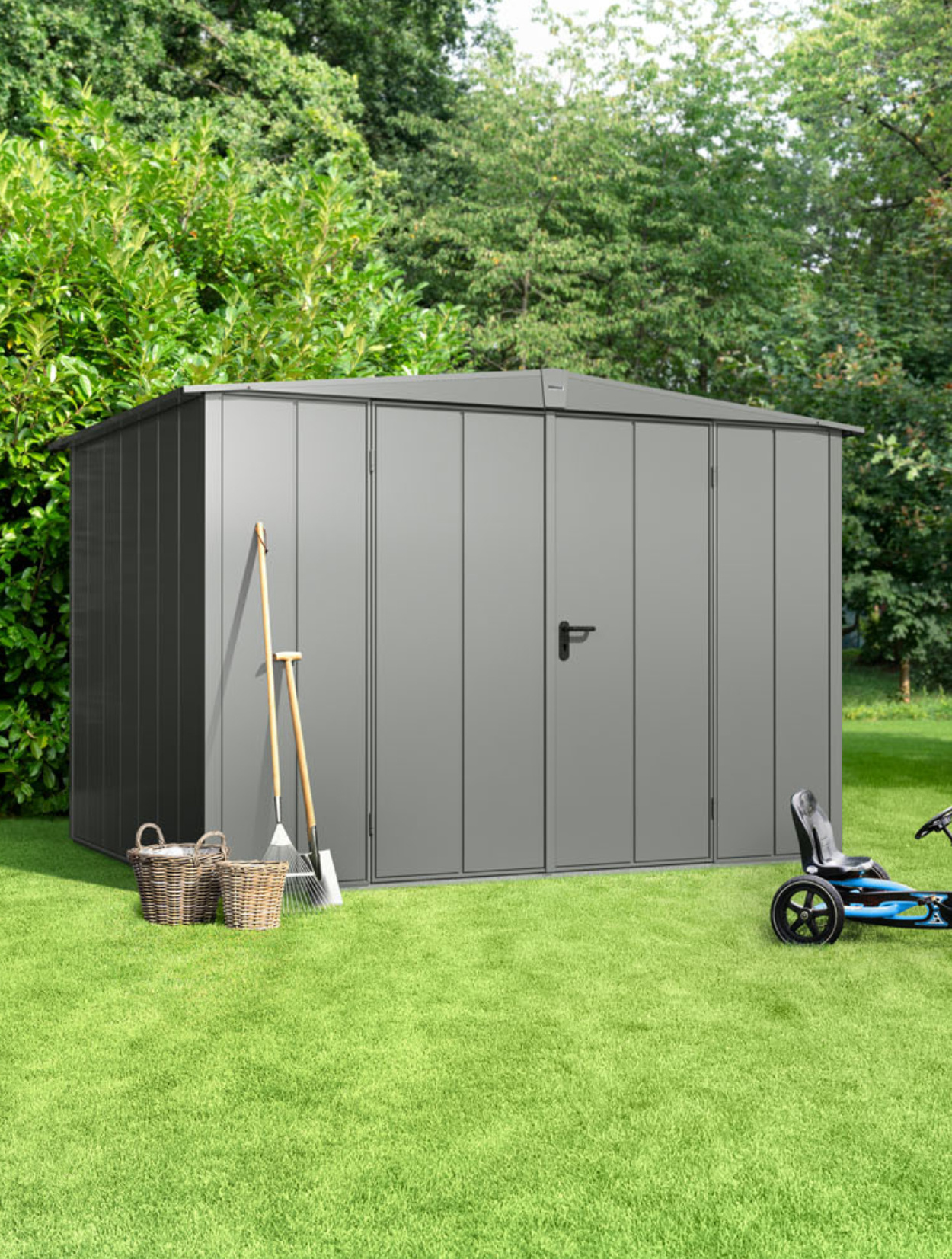 Hörmann Metalen Tuinhuis Modern met zadeldak