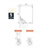 Windvaste inbouwscreen