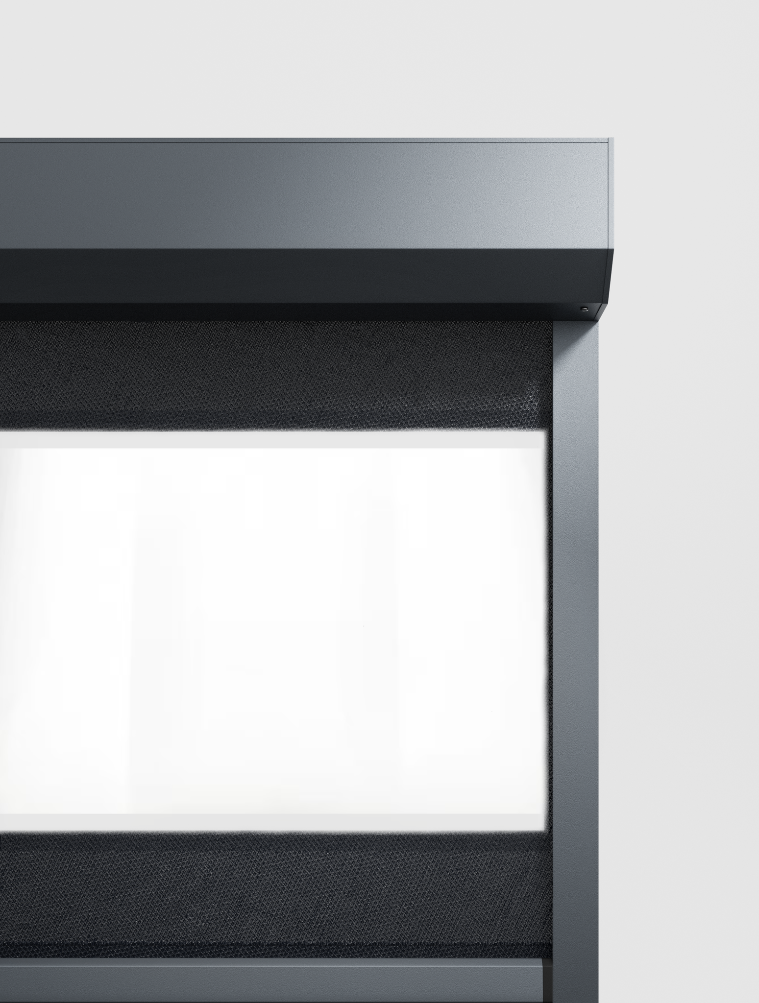 Windvaste screen met folie