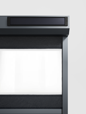 Solar windvast screen met folie