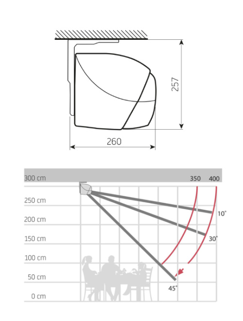Zonnescherm Lago Semi Cassette