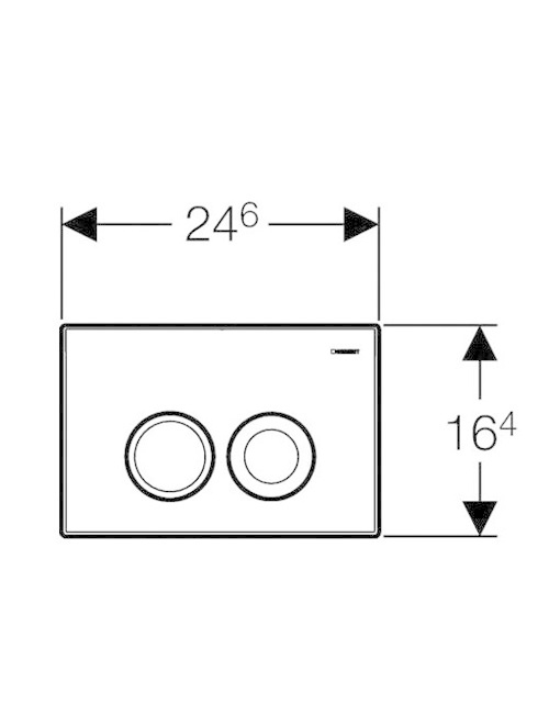 Geberit Delta 21 Mat Chroom