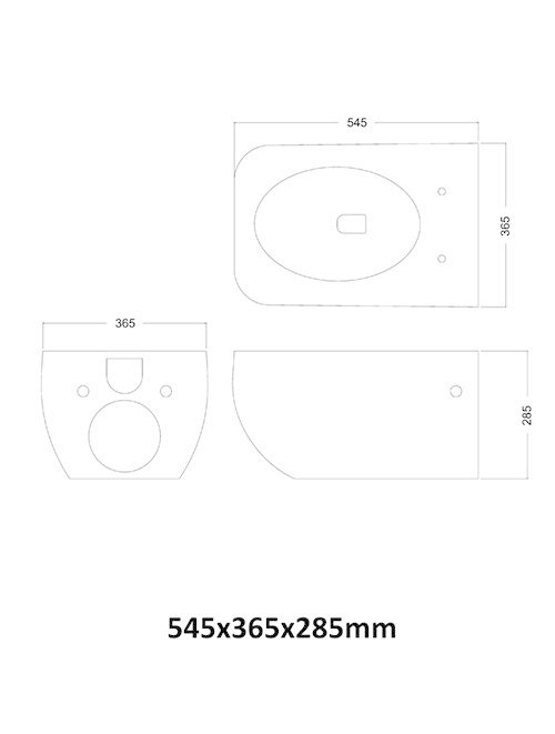 Hangtoilet Solid Surface 505 (inclusief softclose zitting)