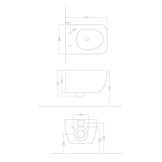 Hangtoilet Solid Surface TMS-506P (inclusief softclose zitting)