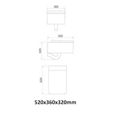 Hangtoilet Solid Surface TMS-508P (inclusief softclose zitting)