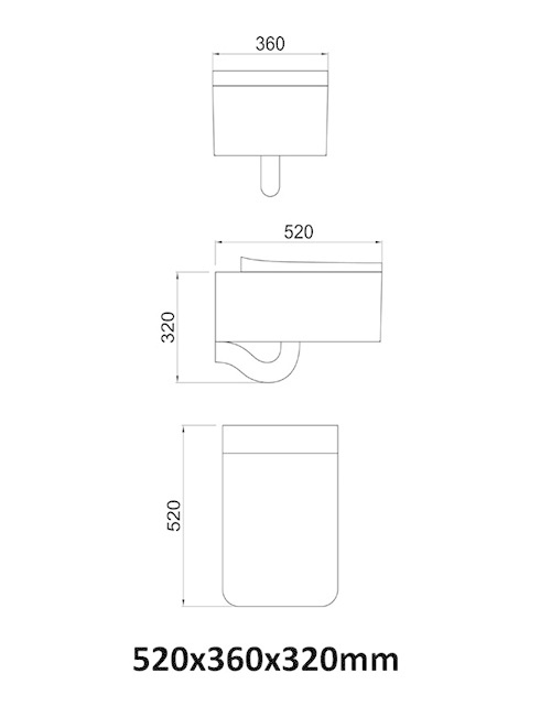Hangtoilet Solid Surface TMS-508P (inclusief softclose zitting)