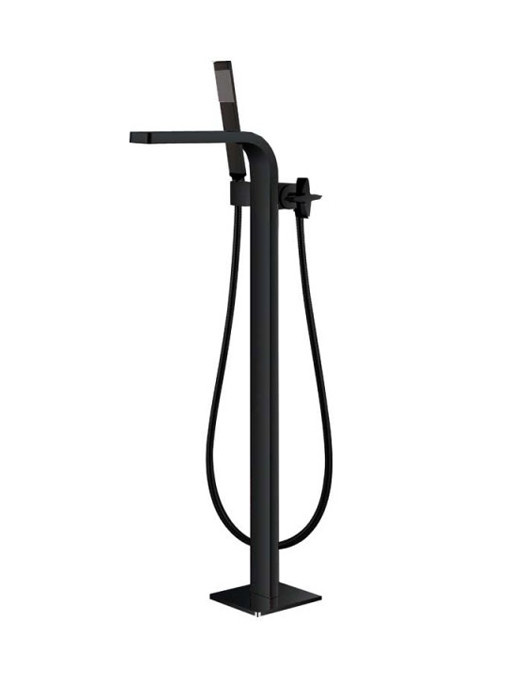 Vrijstaande badkraan Erfurt Zwart
