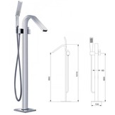 Vrijstaande badkraan Arild