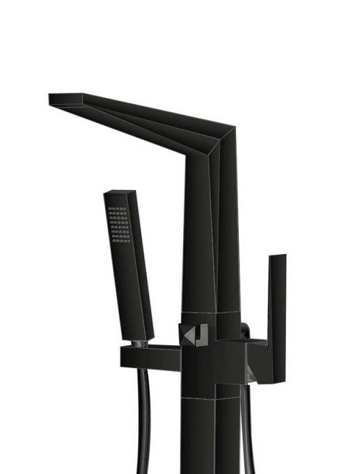 Vrijstaande badkraan Grande Zwart