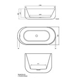 Vrijstaand bad BA101