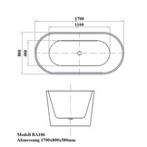 Vrijstaand bad BA106