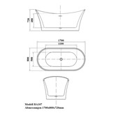 Vrijstaand bad BA107