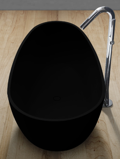 Vrijstaand Solid Surface bad BS-505 Zwart