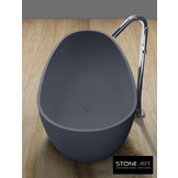 Vrijstaand Solid Surface bad BS-505 Grijs