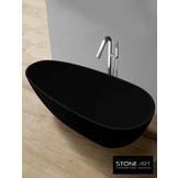 Vrijstaand Solid Surface bad BS-505 Zwart