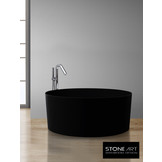 Vrijstaand Solid Surface bad BS-507 Zwart